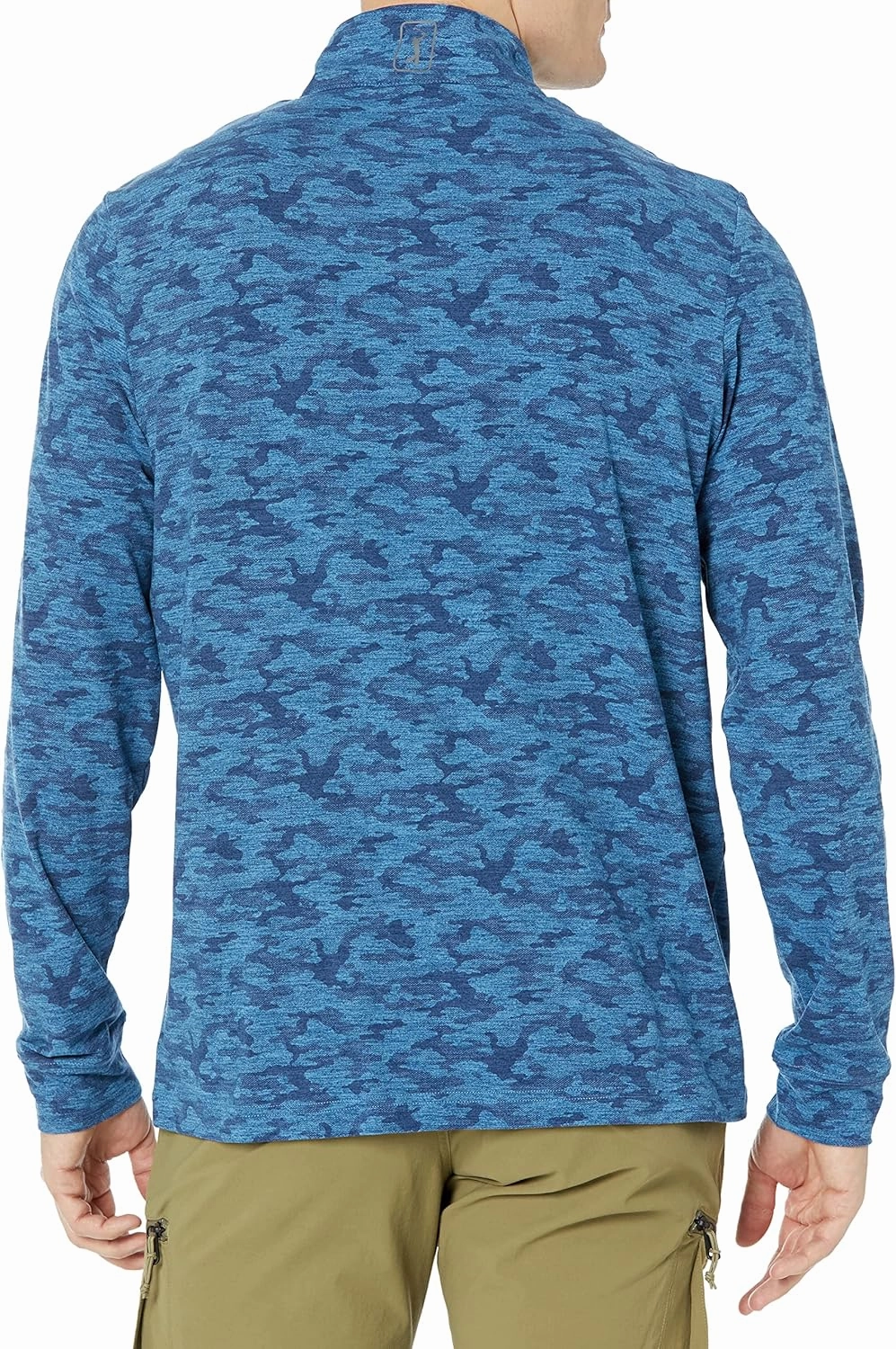 PGA TOUR Men's Luxe Wr Touch Camo Print 1/4 Zip Base Layer