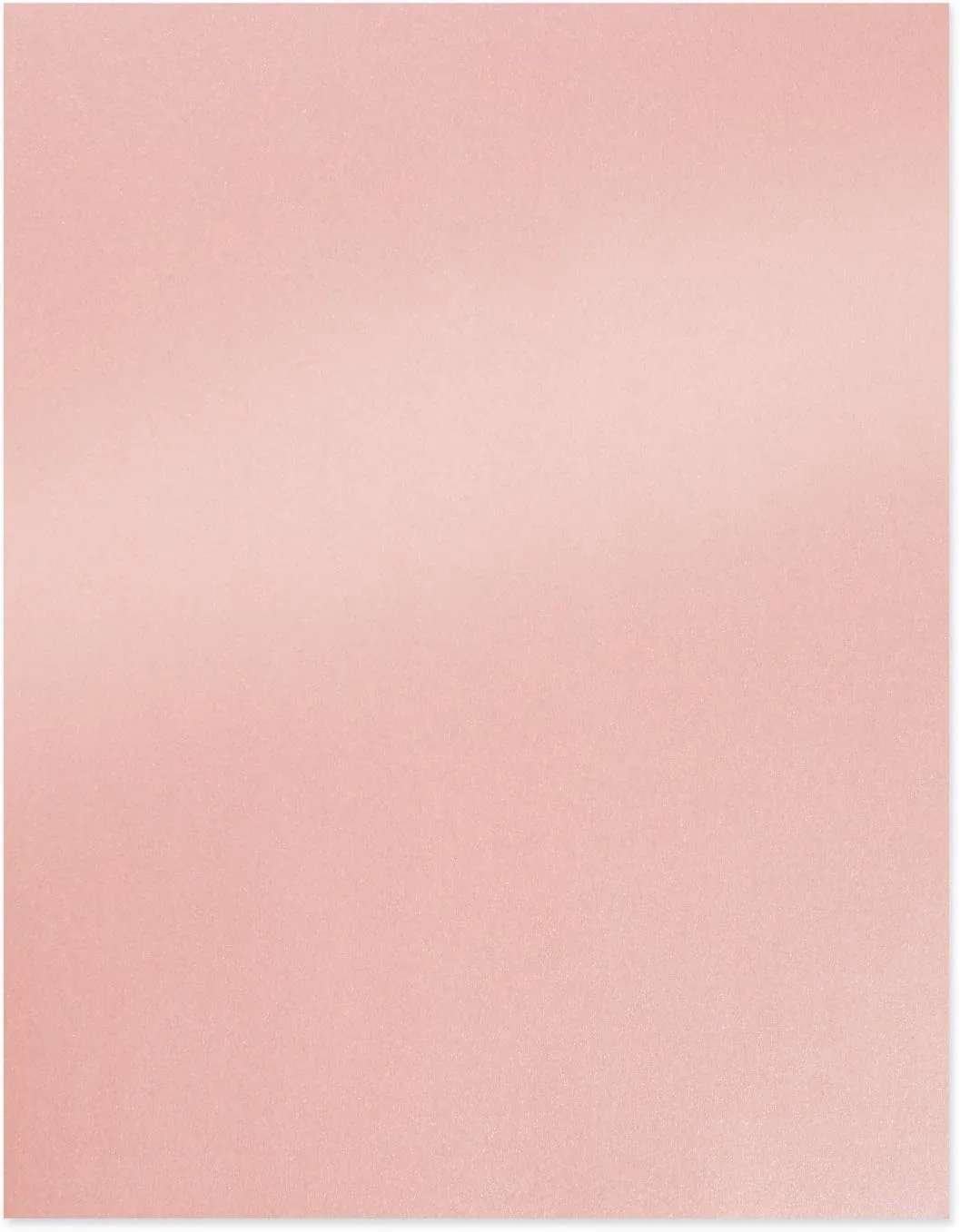 Pink Metallic Paper - 100-Pack Light Pink Shimmer Paper, Crafting Supplies, Ticket, Invitation, Stationery, Scrapbook Use, Printer Friendly, 120 GSM, 8.5 x 11 Inches