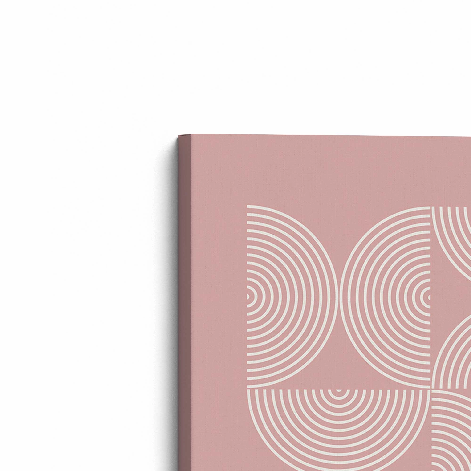 Pink Bauhaus Flow, Set of 2 Prints on Canvas