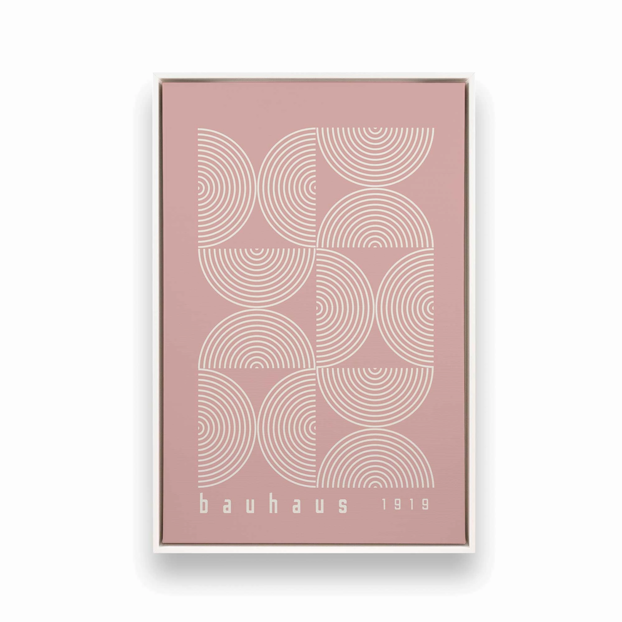 Pink Bauhaus Flow, Set of 2 Prints on Canvas
