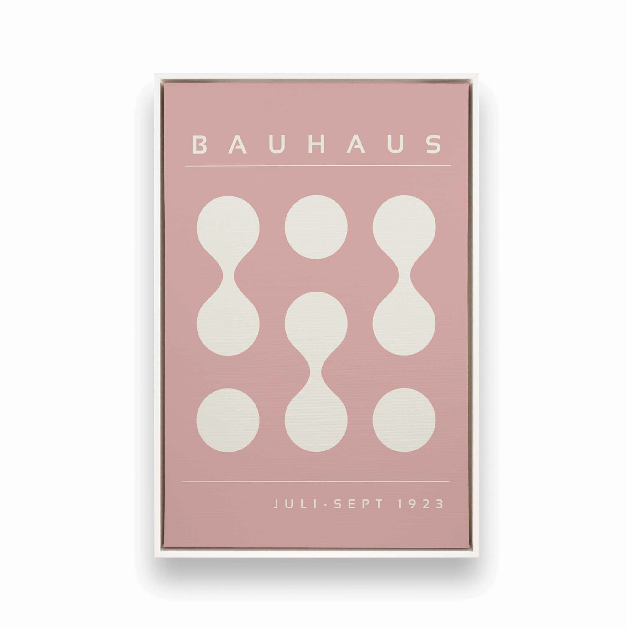 Pink Bauhaus Flow, Set of 2 Prints on Canvas