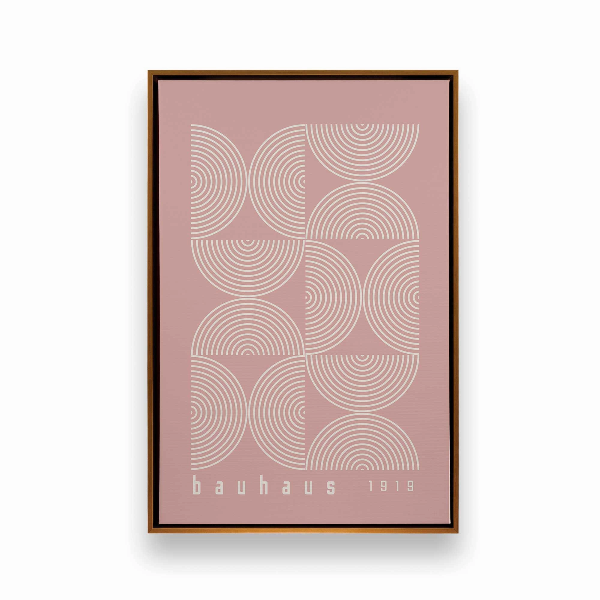 Pink Bauhaus Flow, Set of 2 Prints on Canvas