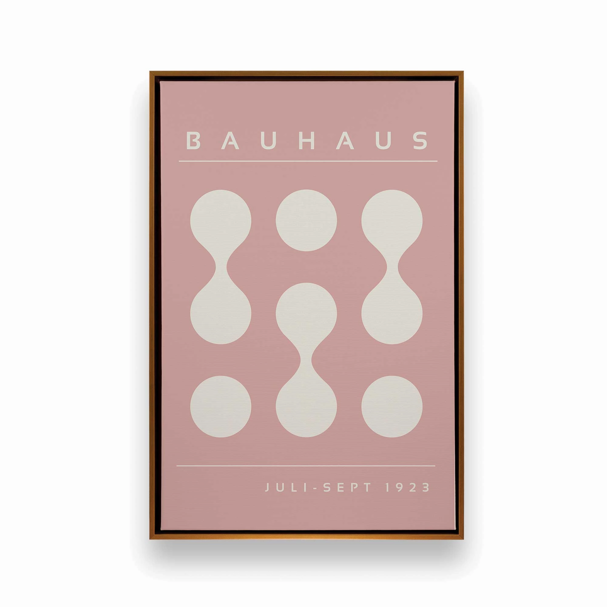 Pink Bauhaus Flow, Set of 2 Prints on Canvas