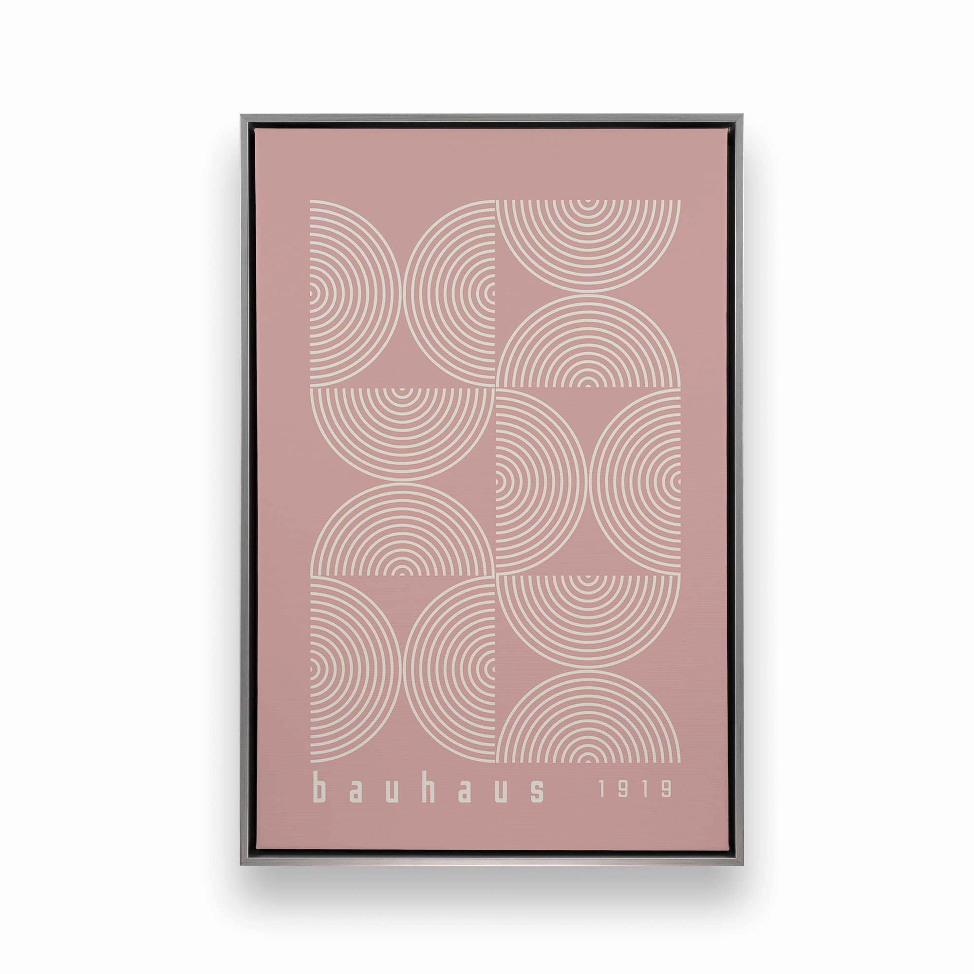 Pink Bauhaus Flow, Set of 2 Prints on Canvas