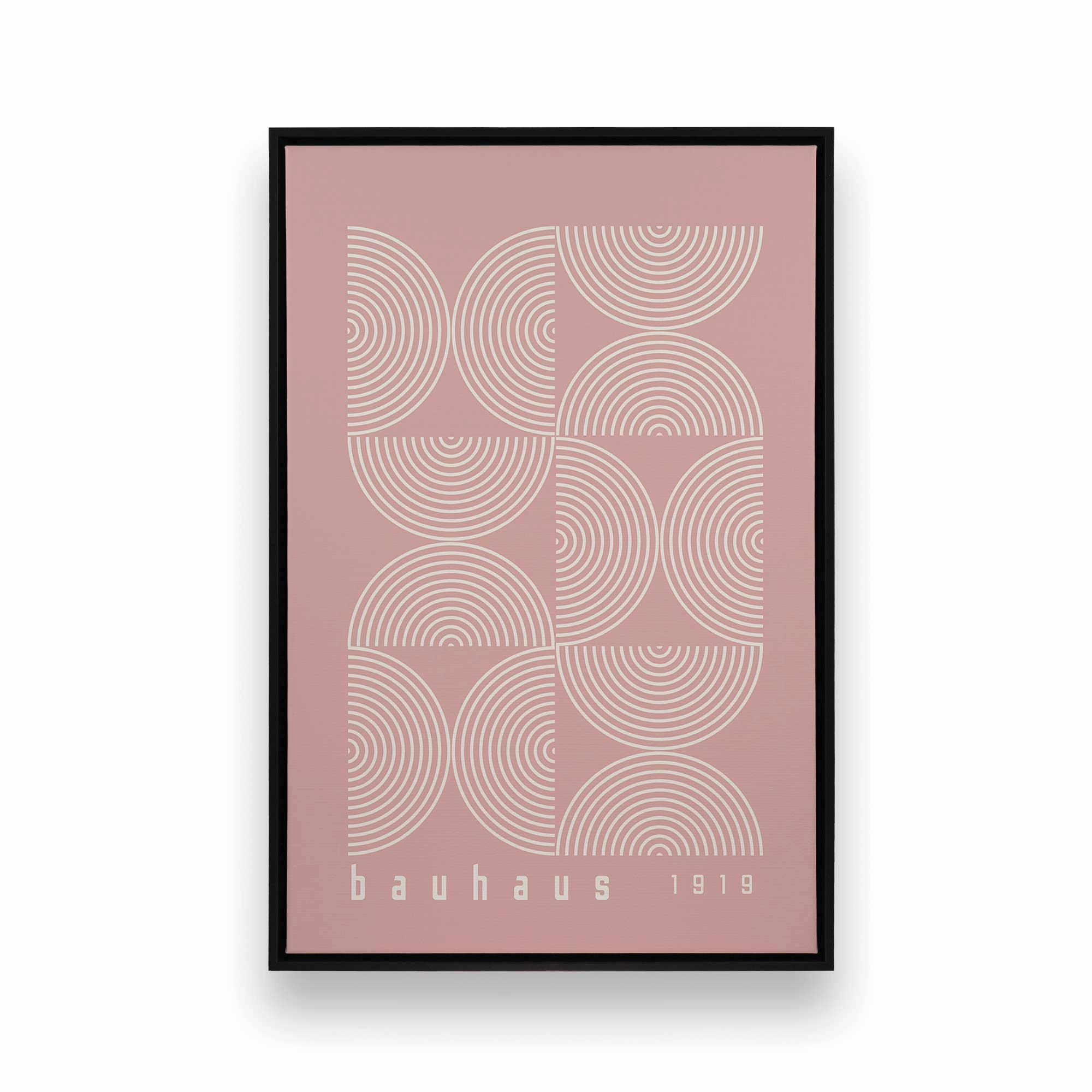Pink Bauhaus Flow, Set of 2 Prints on Canvas