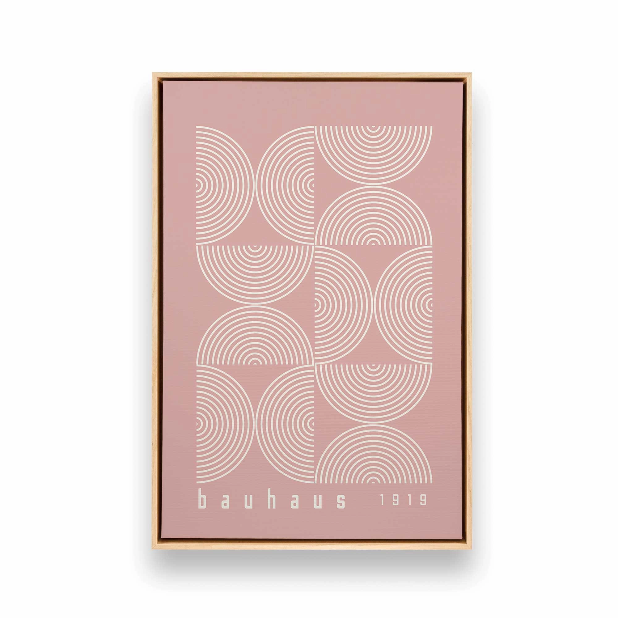 Pink Bauhaus Flow, Set of 2 Prints on Canvas