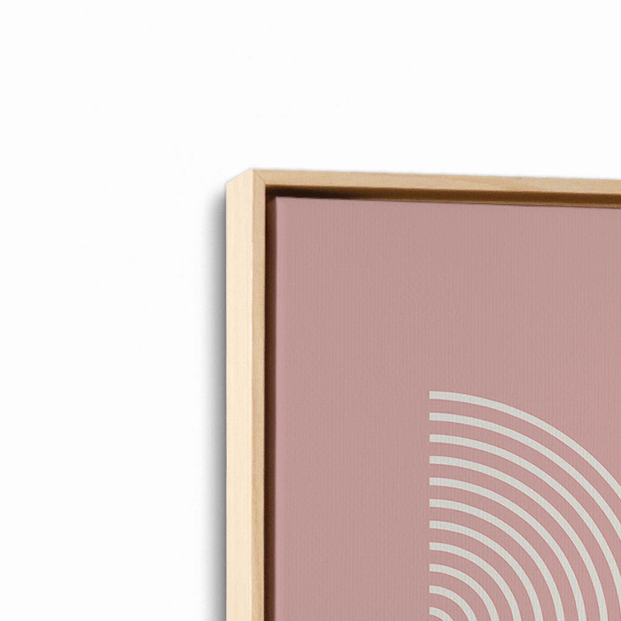 Pink Bauhaus Flow, Set of 2 Prints on Canvas