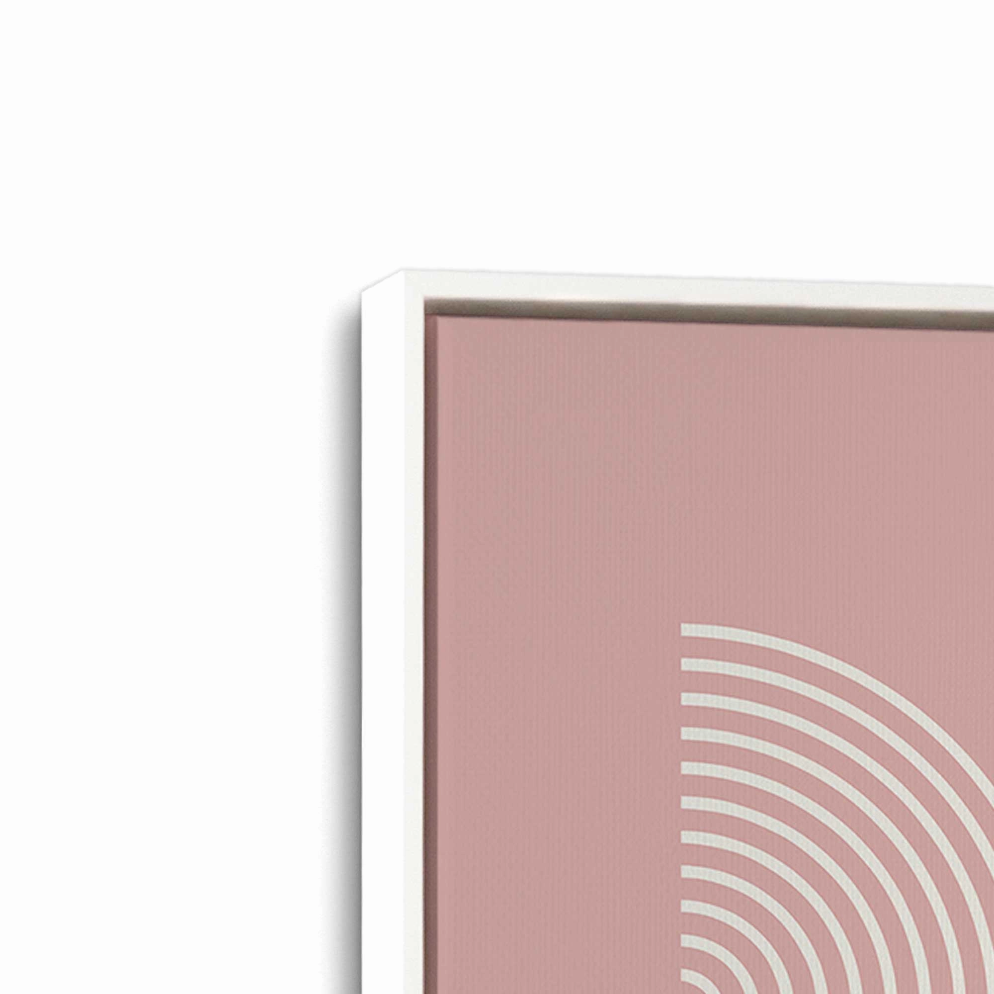 Pink Bauhaus Flow, Set of 2 Prints on Canvas