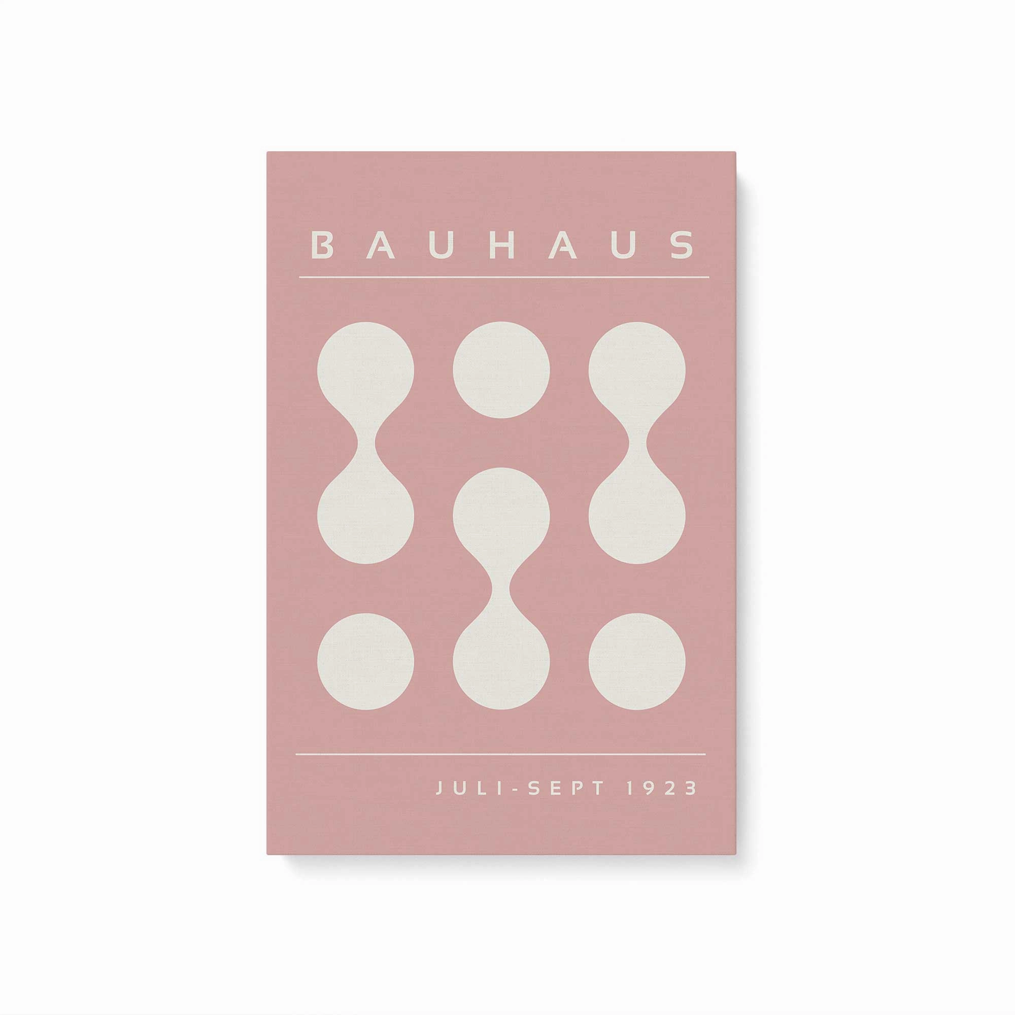 Pink Bauhaus Flow, Set of 2 Prints on Canvas
