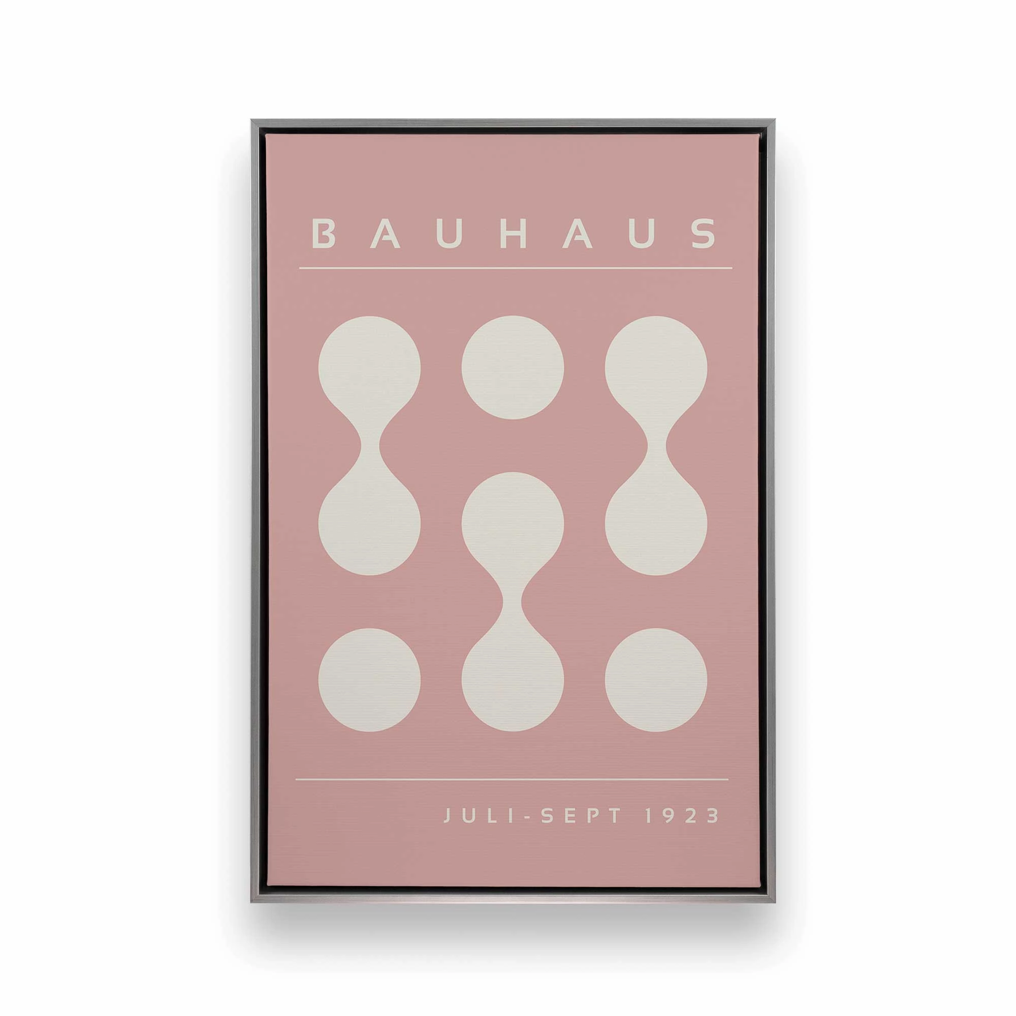 Pink Bauhaus Flow, Set of 2 Prints on Canvas