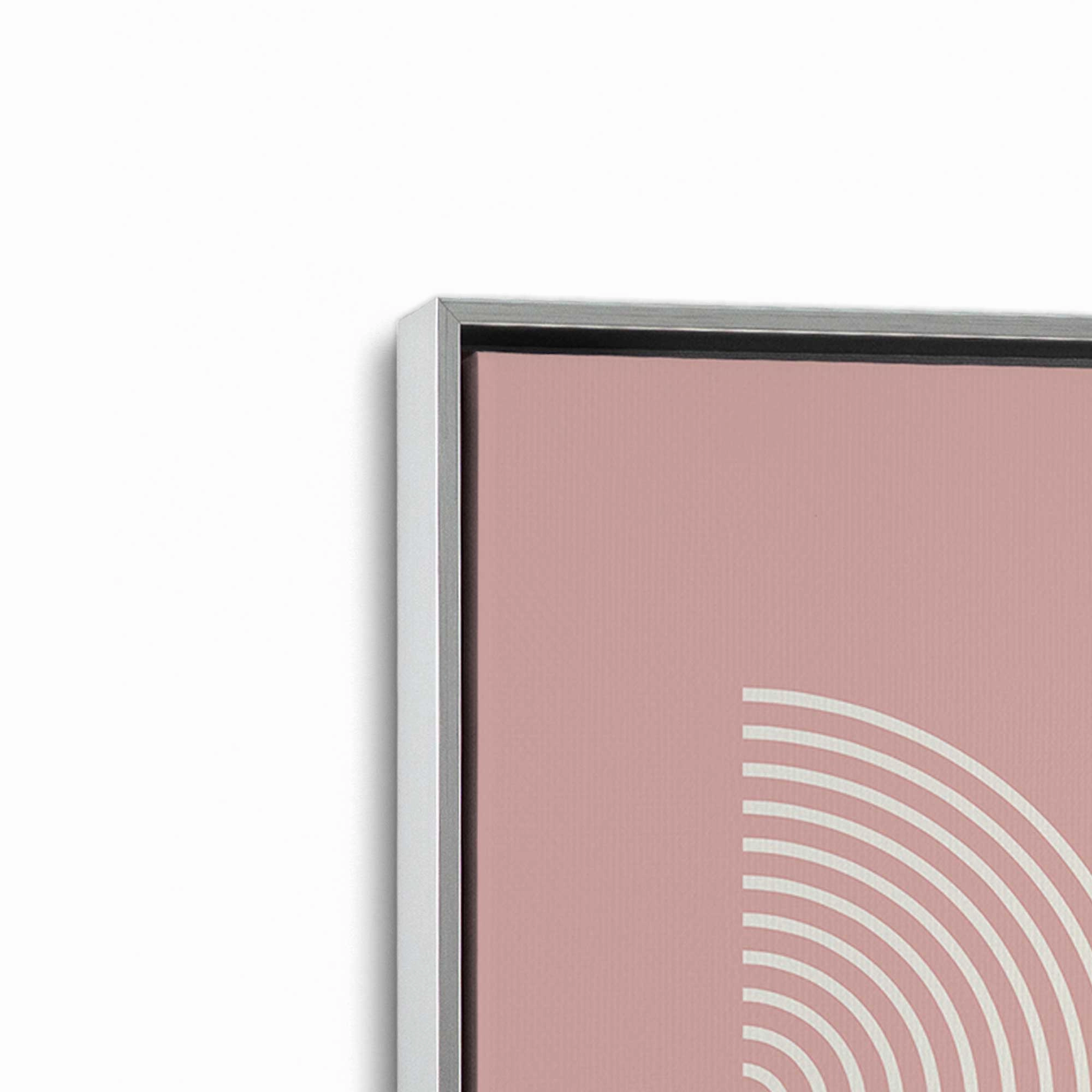 Pink Bauhaus Flow, Set of 2 Prints on Canvas