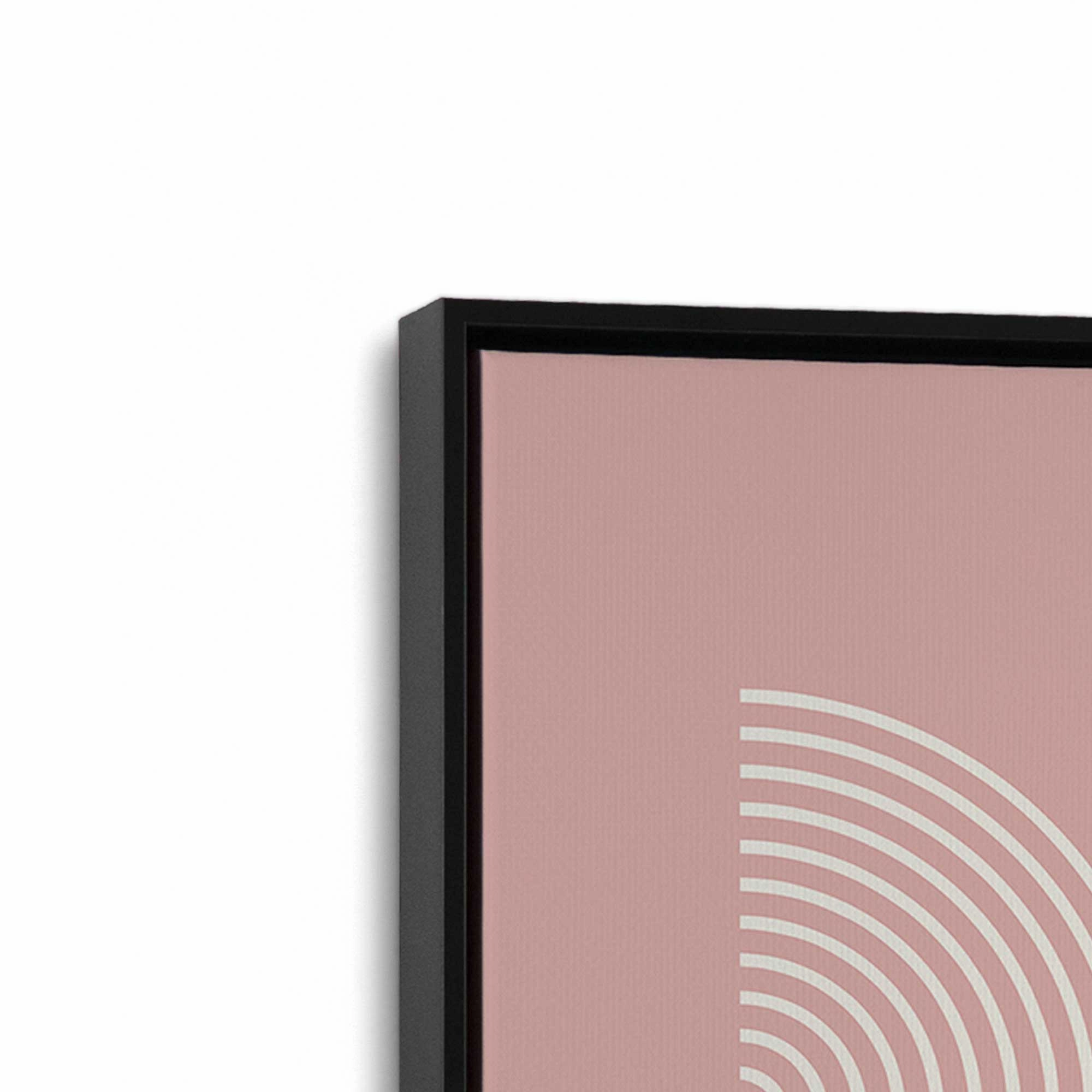 Pink Bauhaus Flow, Set of 2 Prints on Canvas