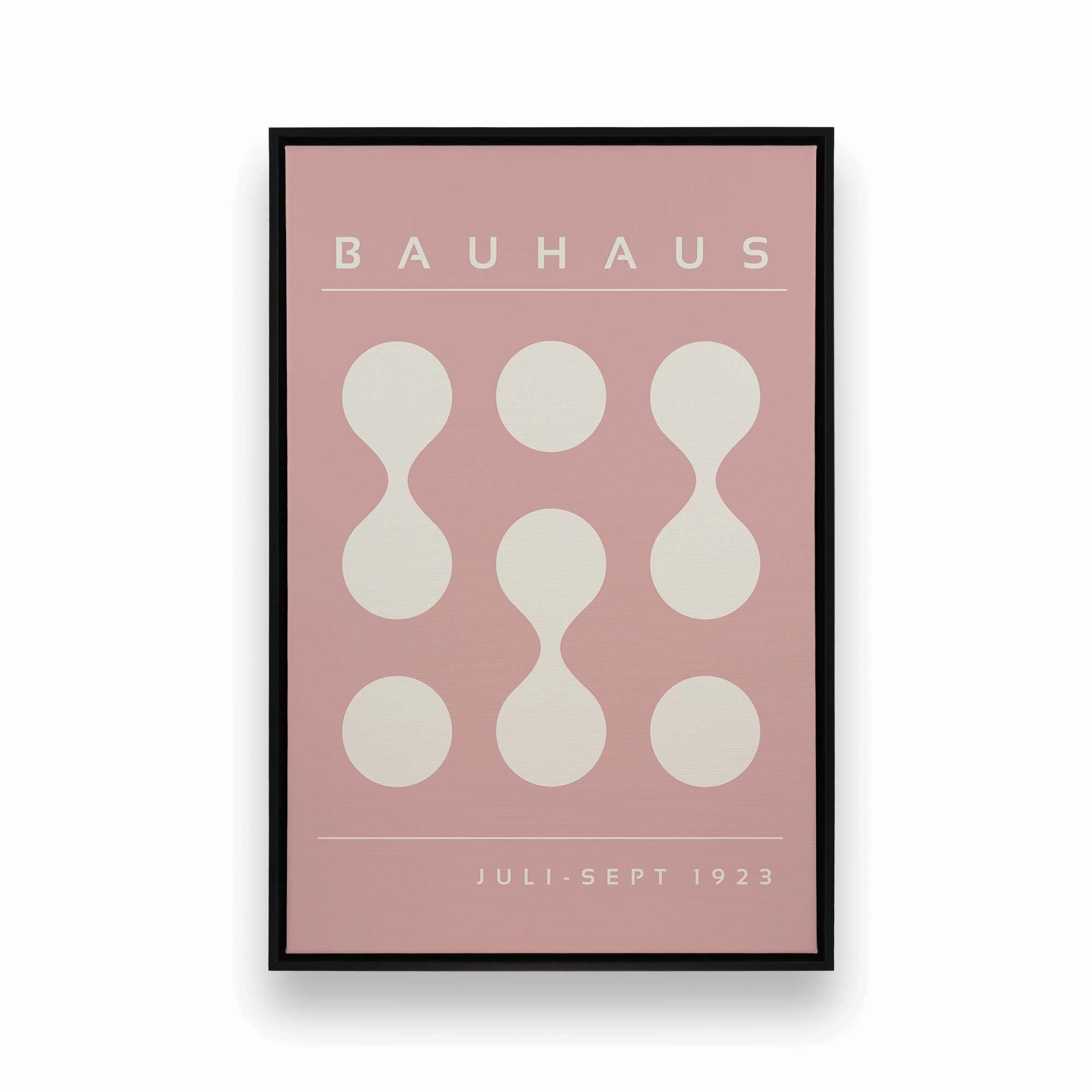Pink Bauhaus Flow, Set of 2 Prints on Canvas