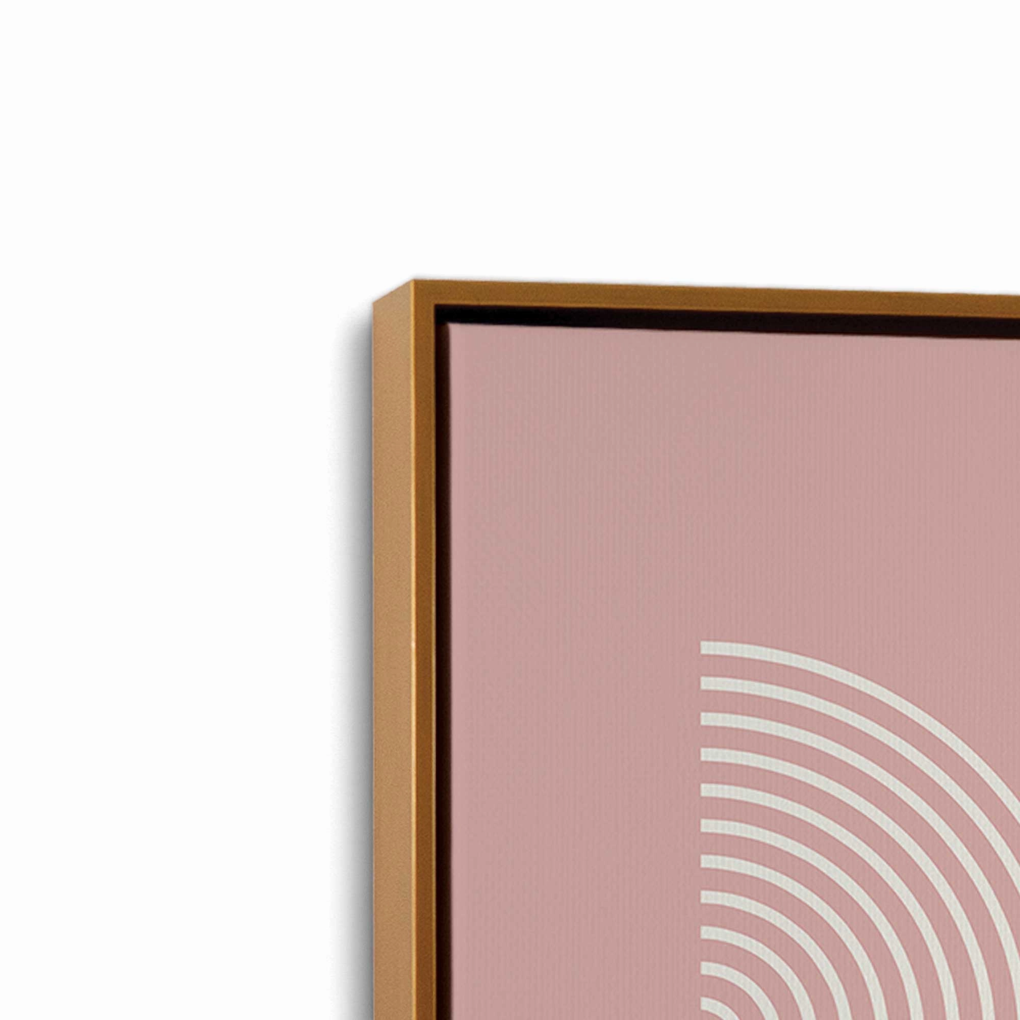 Pink Bauhaus Flow, Set of 2 Prints on Canvas