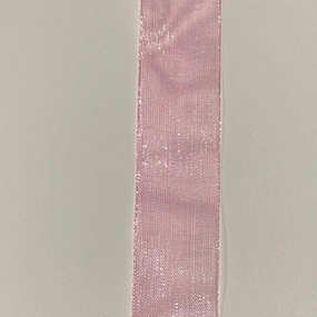 Pink Shimmery Organza Ribbon 2cm Wide