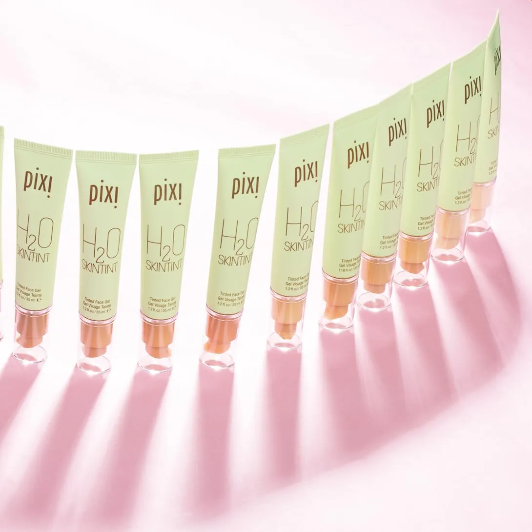 Pixi Beauty H2O SkinTint Tinted Face Gel, 1.2 fl oz / 35 ml, Vanilla