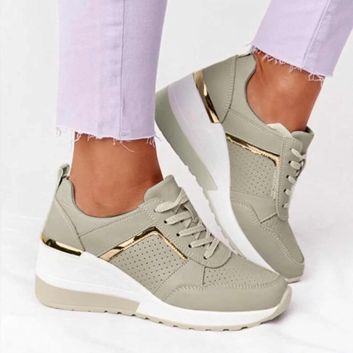 Plantar Fasciitis Shoes Women Non Slip Zapatos Ortopedicos para Mujer De Vestir All Black Platform Tennis Shoes for Women Platform Sneakers for Women Zapatos Negros para Embarazadas