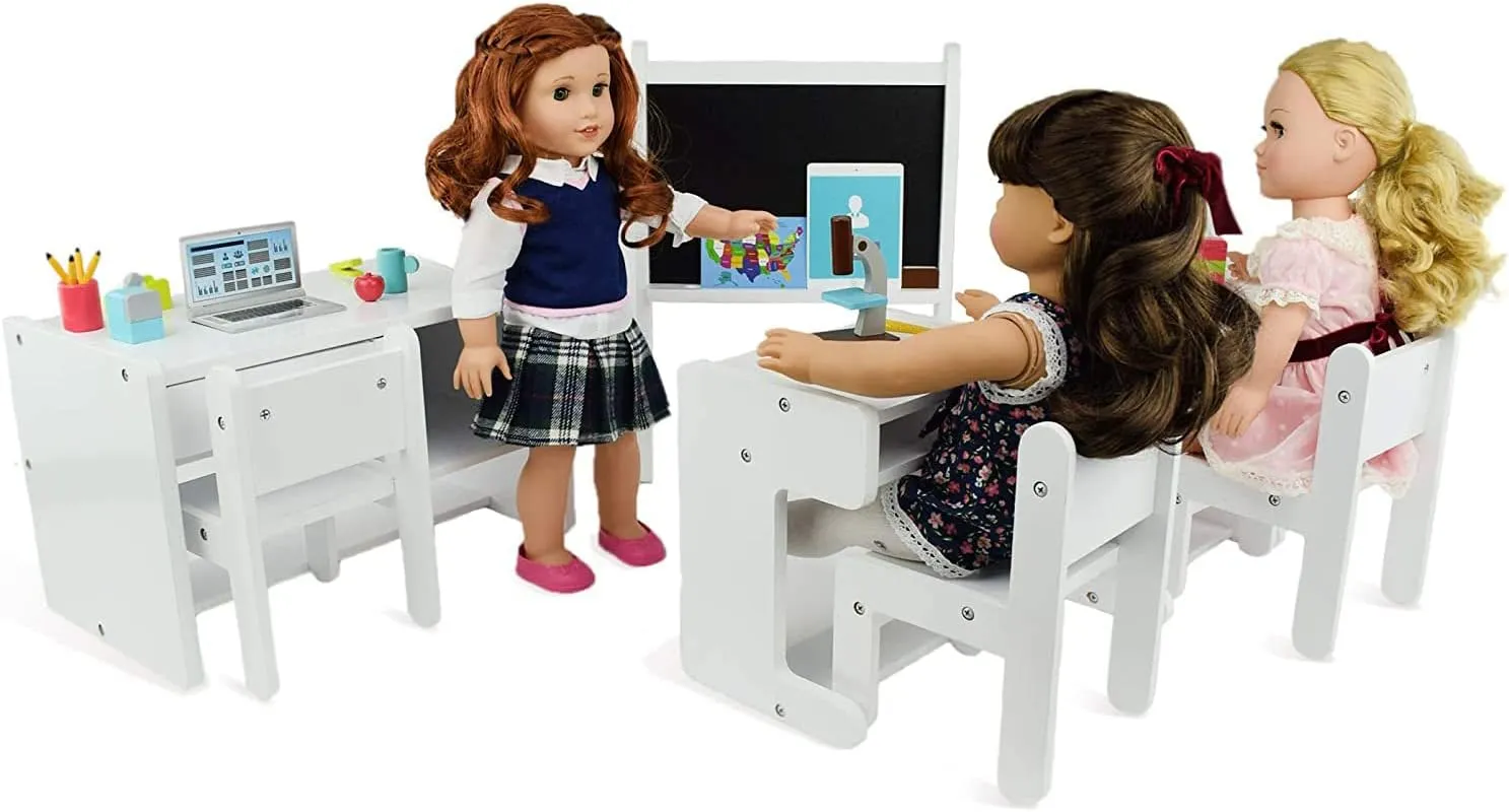 Playtime by Eimmie 18 Inch Doll Furniture (Complete Classroom Set)