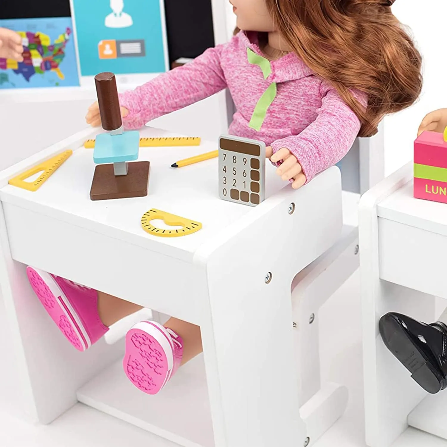 Playtime by Eimmie 18 Inch Doll Furniture (Complete Classroom Set)