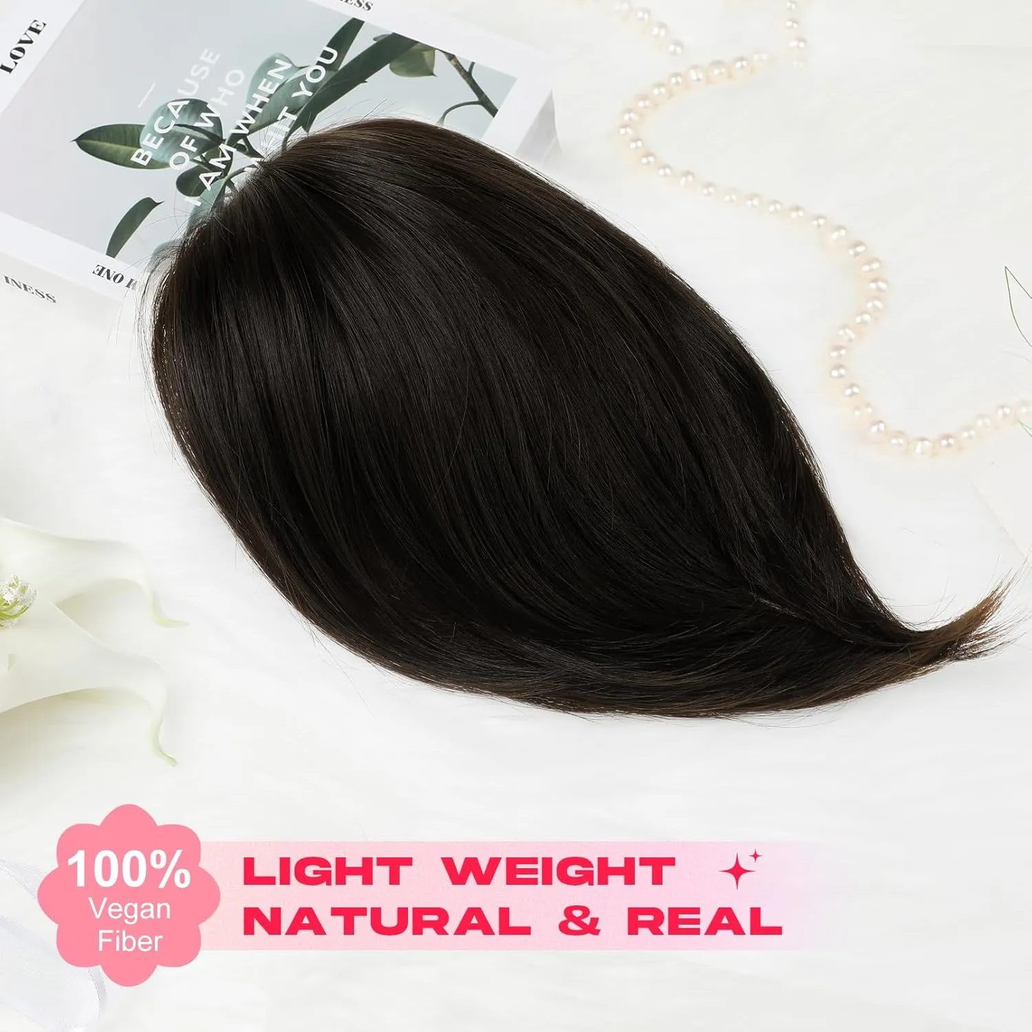 Ponytail Extension, 10" Short Claw Clip in Ponytail Hair Extensions Messy Bun Hair Piece Natural Soft Synthetic Straight Pony Tail Hair Pieces for Women - Black Brown