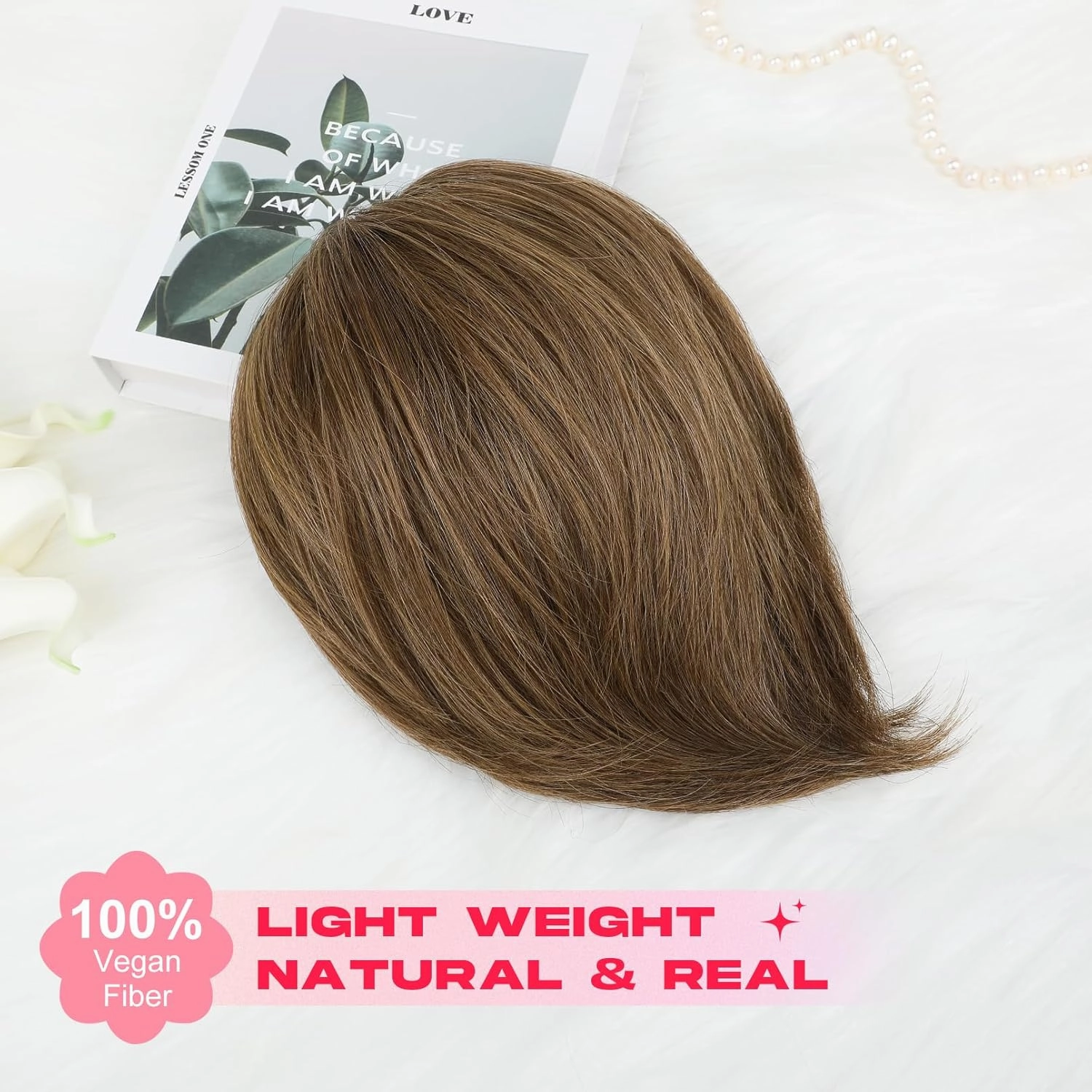 Ponytail Extension, 10" Short Claw Clip in Ponytail Hair Extensions Messy Bun Hair Piece Natural Soft Synthetic Straight Pony Tail Hair Pieces for Women - Ash Brown