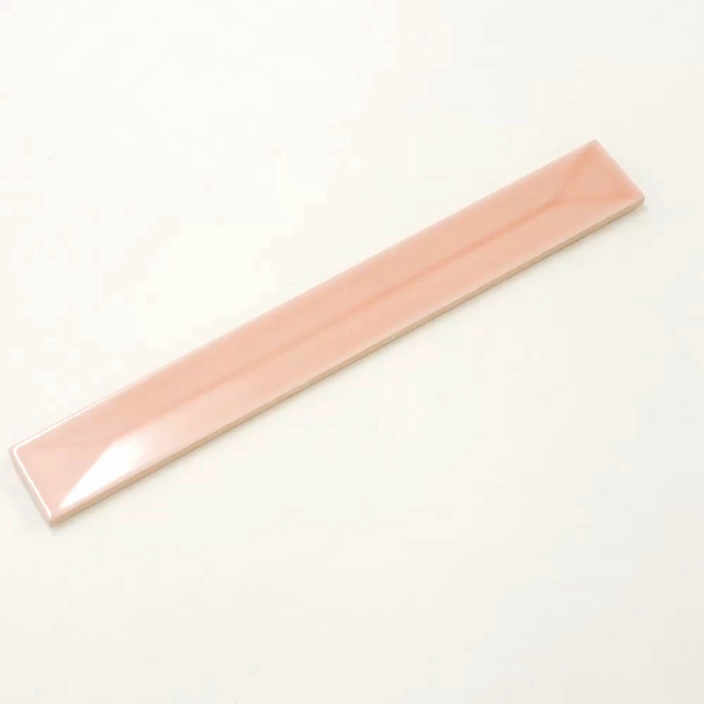 Powder Pink 2x16 Glossy Ceramic Deco Subway Tile (50 pack,10.76 sq ft/case)