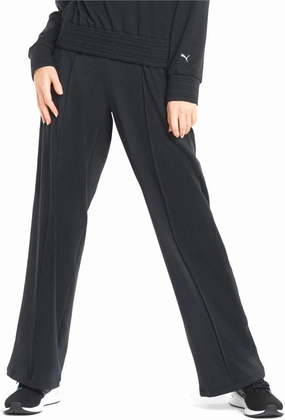 PUMA Womens Fashion Luxe Cloudspun Pants Comfort Technology - Black - Size XL