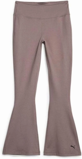 PUMA Womens Studio Yogini Luxe Flare Athletic Leggings Training Casual - Brown - Size XL