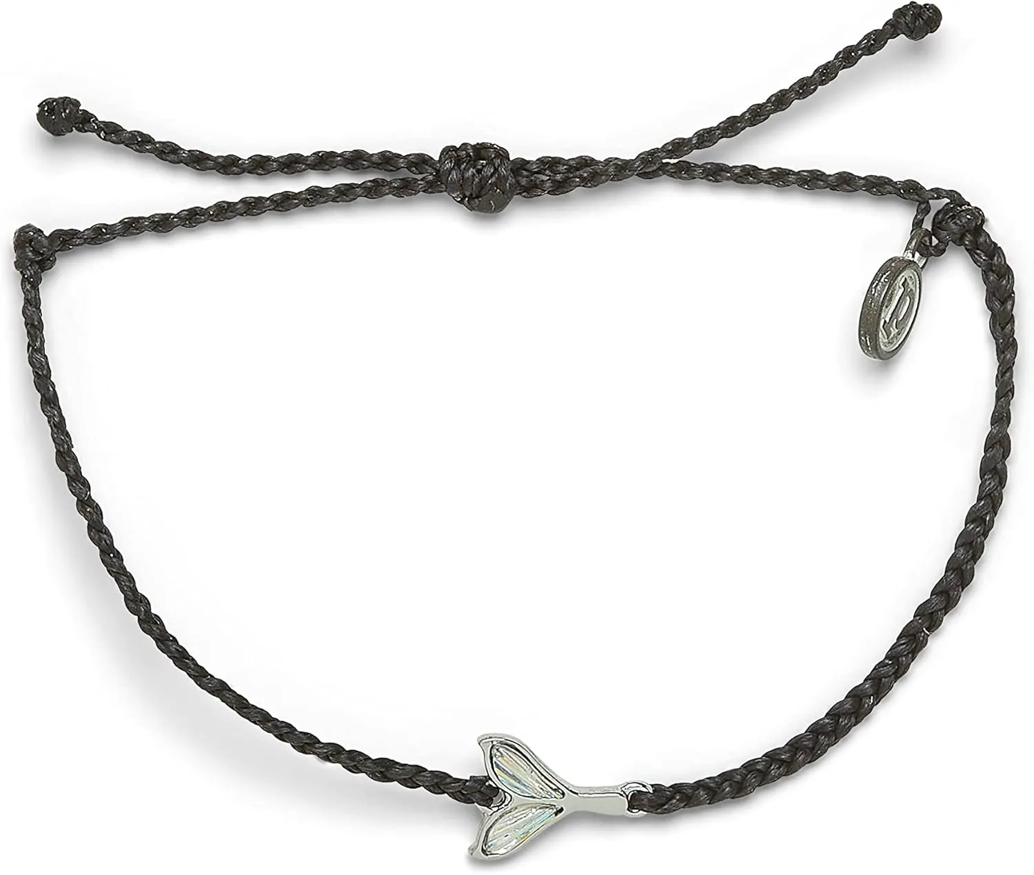 Pura Vida Silver or Rose Gold Iridescent Mermaid Fin Bracelet - 100% Waterproof, Adjustable Band, Brand Charm