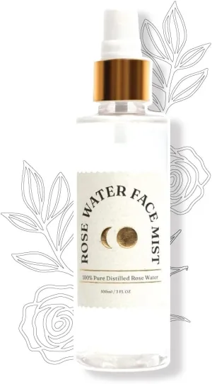 Pure Rose Water Face Mist | Premium Rose Water for Face Toner | Rehydrates, Refreshes, and Relaxes Skin- 100 Ml