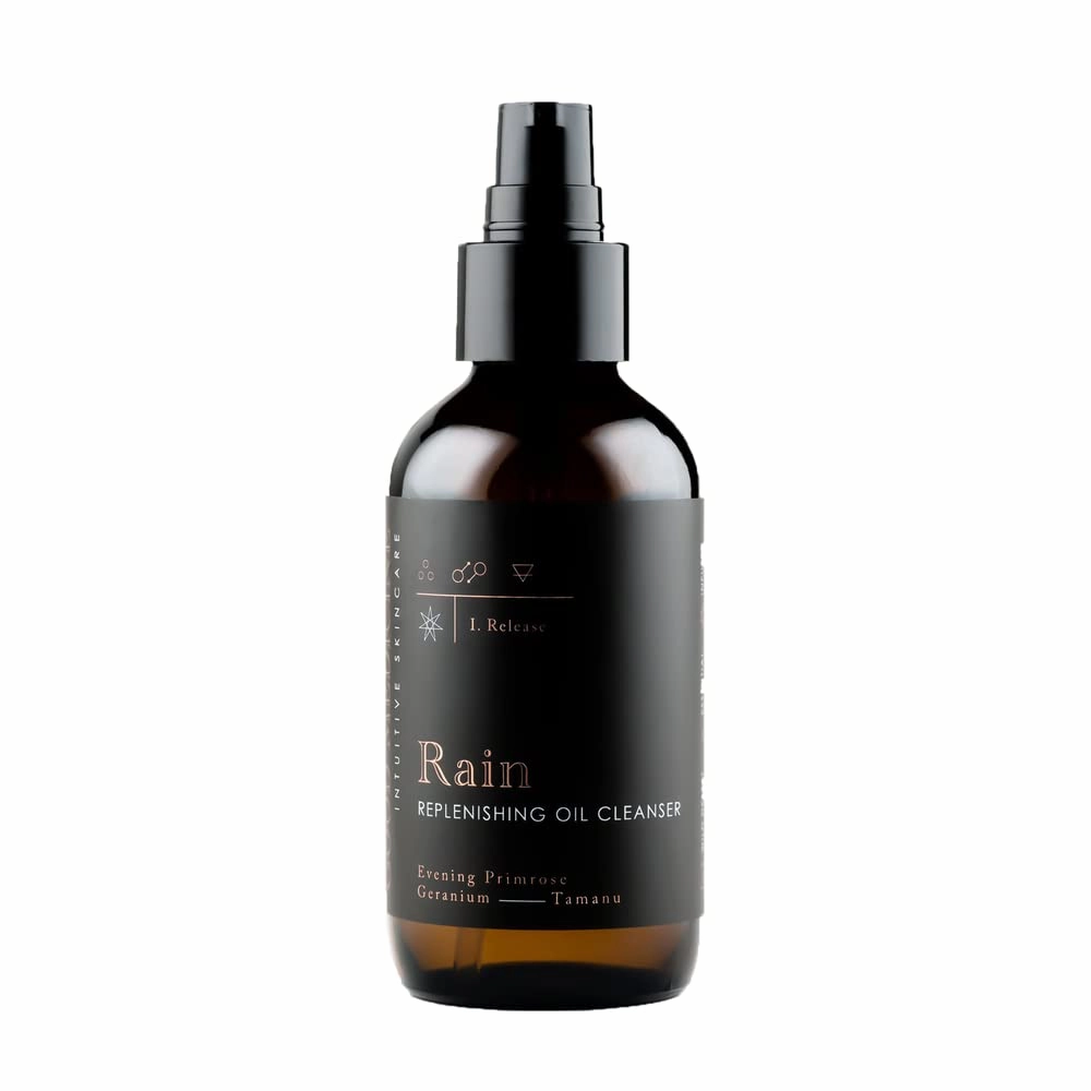 Rain Replenishing Oil Cleanser - Deeply Hydrating Oils - Wash, Clear, & Nourish your Face - Skincare for Women and Men (4 oz)
