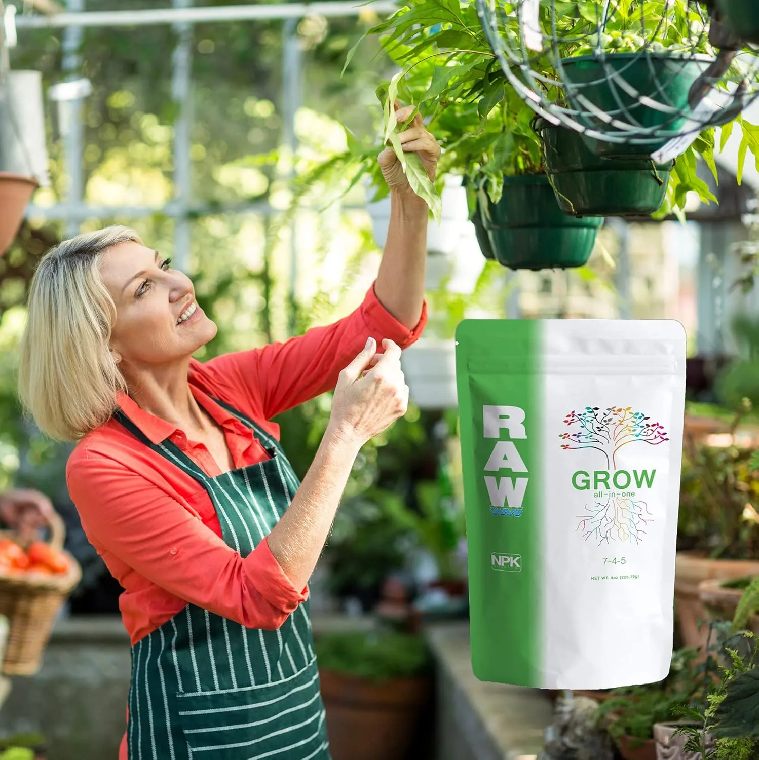 RAW All in One Grow 8oz - Complete Plant Nutrition for Thriving Growth - Indoor, Outdoor, Hydroponic Use