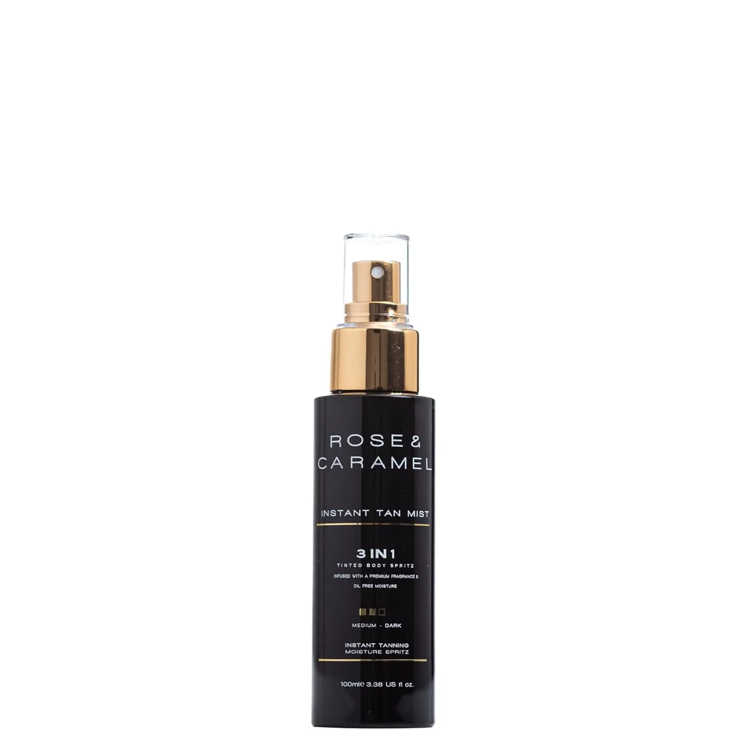Rose & Caramel Skinstant Instant Formula Tanning Spray, Bronzed, Wash Off, Hydrating One Day Tan