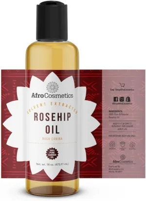 Rosehip Seed Oil, All Natural Unrefined Extra Virgin Cold Pressed Moisturizer for Massage, Skin, Face, Hair, Body, Soap Bulk Wholesale (64 oz)