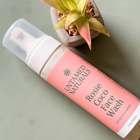 Rosie Coco Face Wash, Foaming Hydrating Facial Cleanser with Coconut Milk7.1oz
