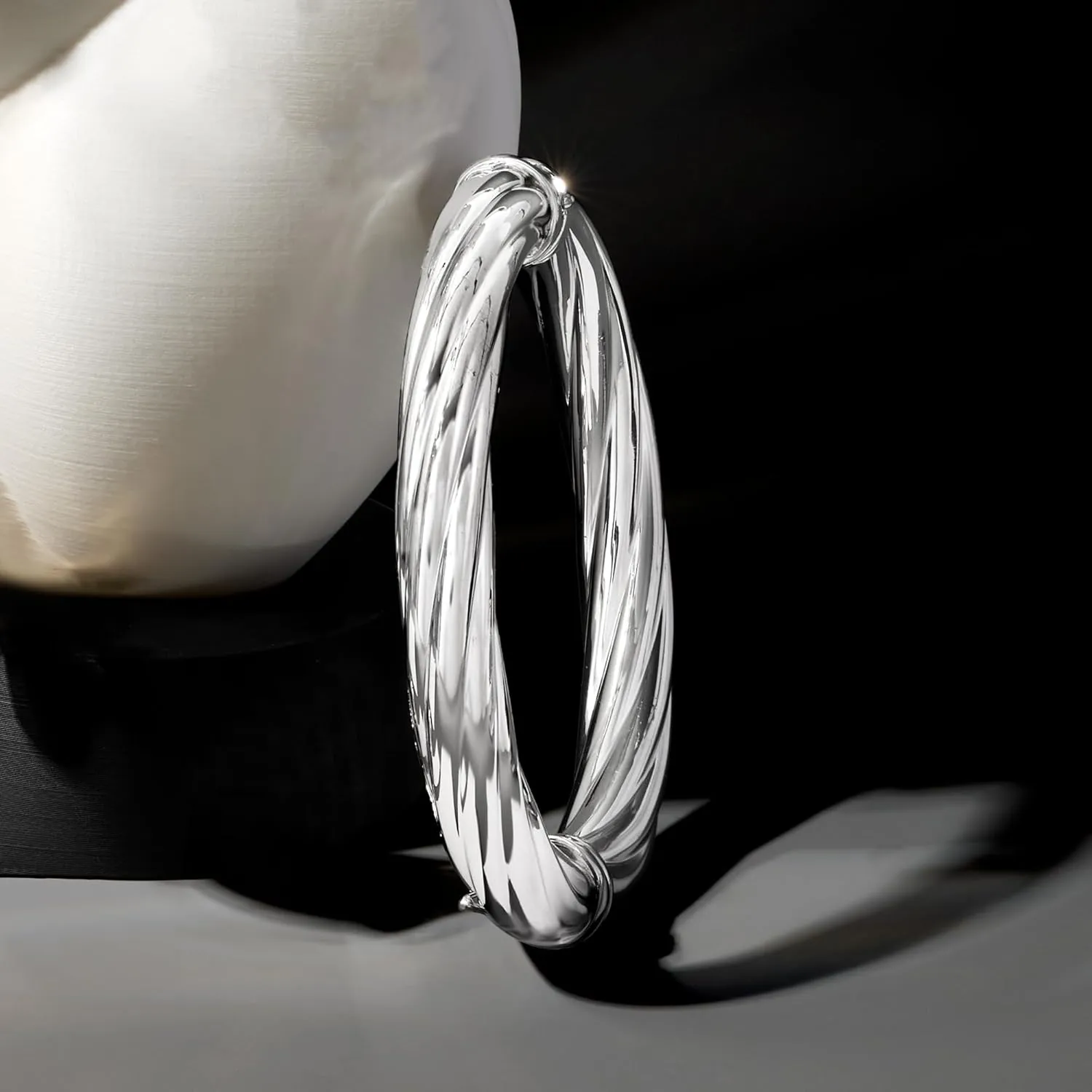 Ross-Simons Italian Twisted Oval Bangle Bracelet