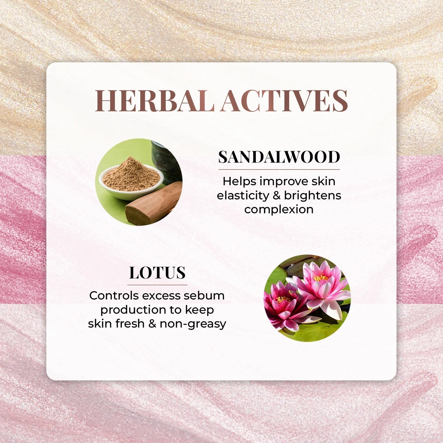 Rosy Gleam: Lumi-glow Strobe Cream with Lotus and Sandalwood: 30g