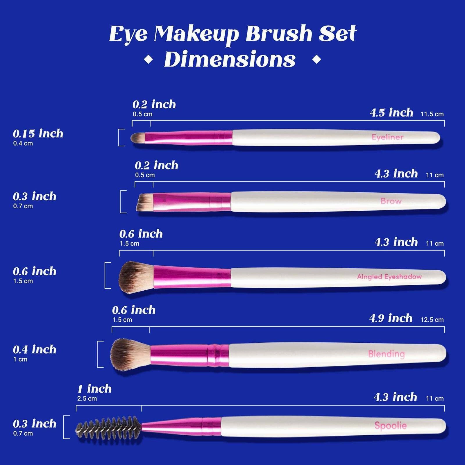 Ruby Kisses Makeup Brush Kit – Face, Eye & Complexion Sets | 01, 02, 03 Variants