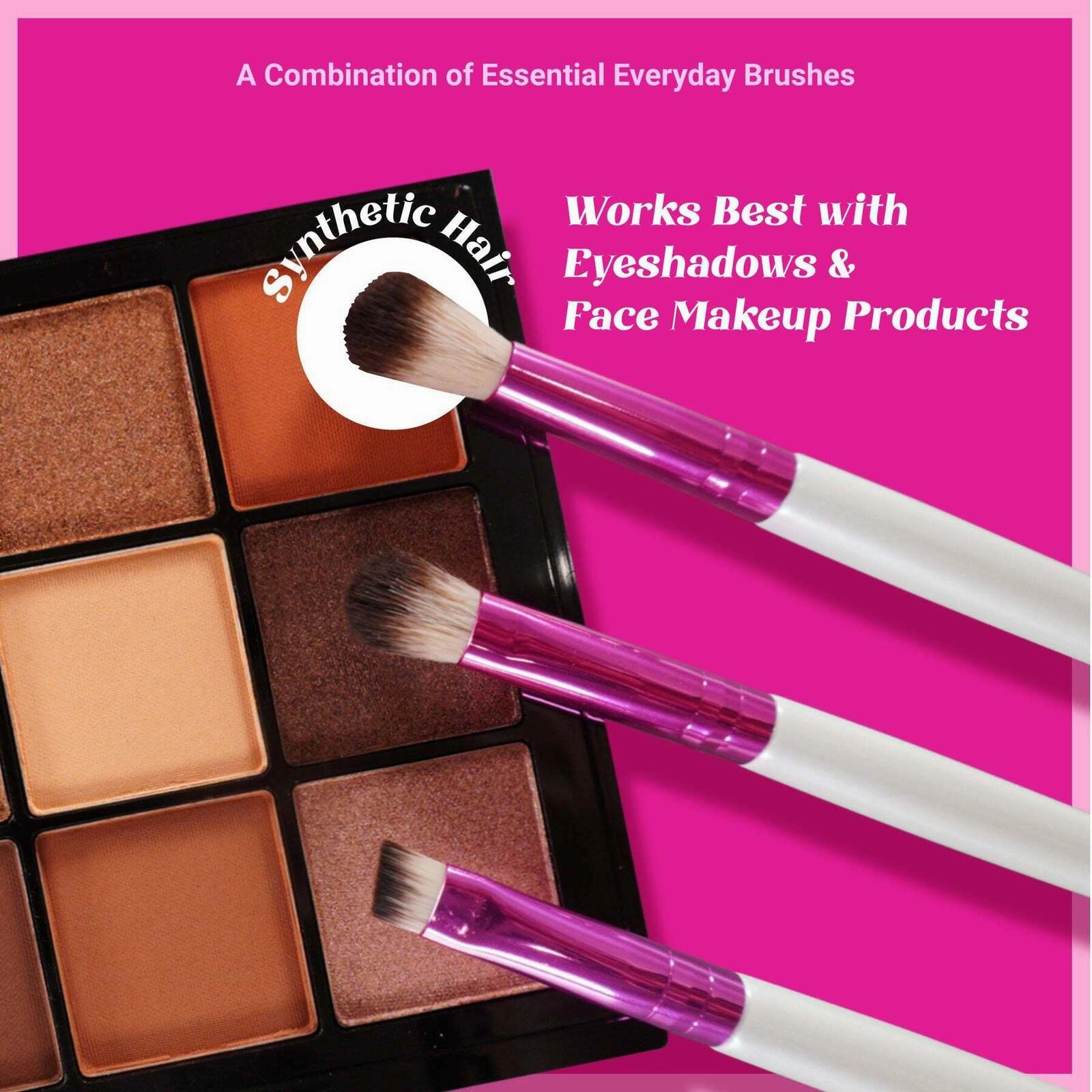 Ruby Kisses Makeup Brush Kit – Face, Eye & Complexion Sets | 01, 02, 03 Variants