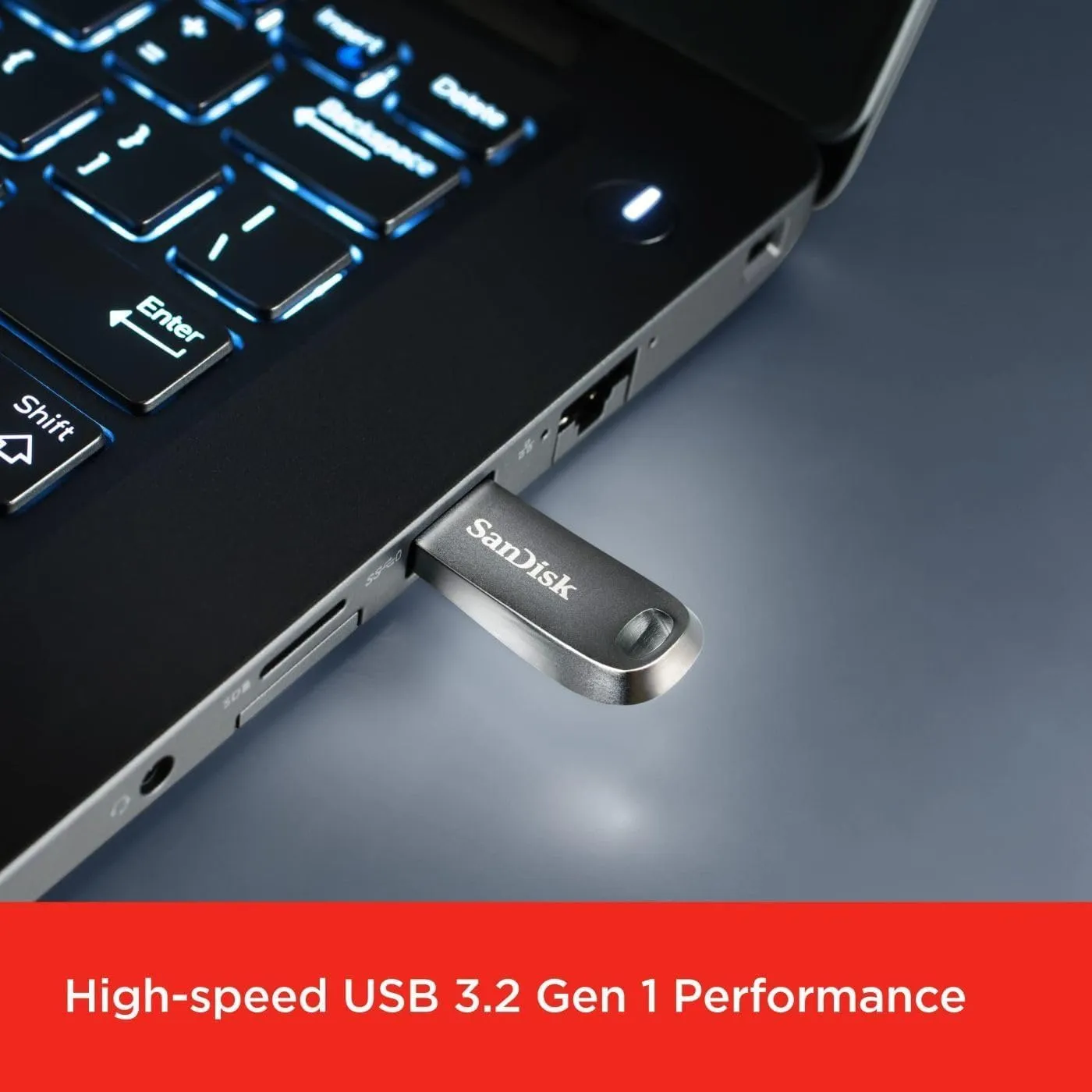 SanDisk 128GB Ultra Luxe USB 3.2 Gen 1 Flash Drive - SDCZ74-128G-GAM46