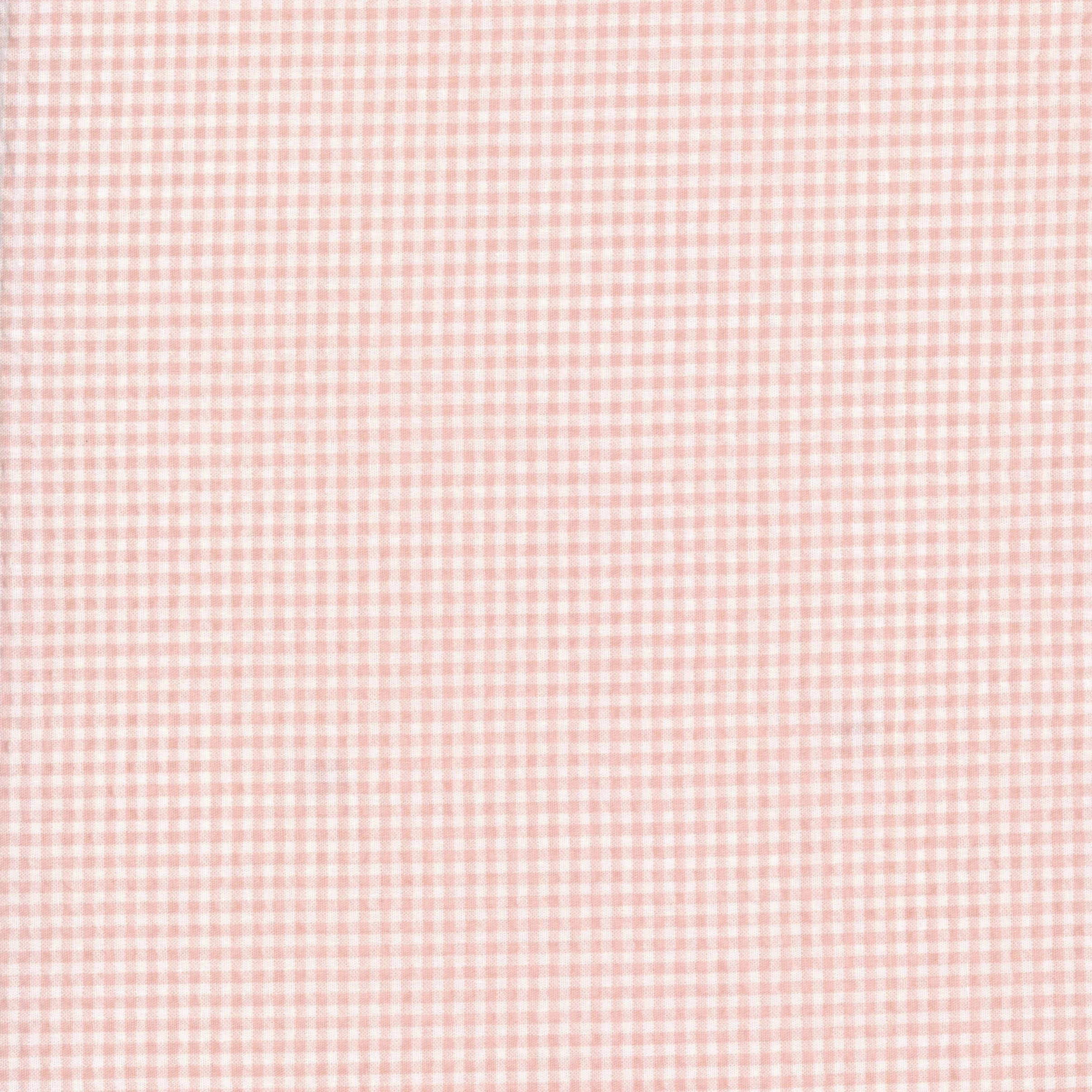 Seersucker Cotton â€“ Blush Gingham