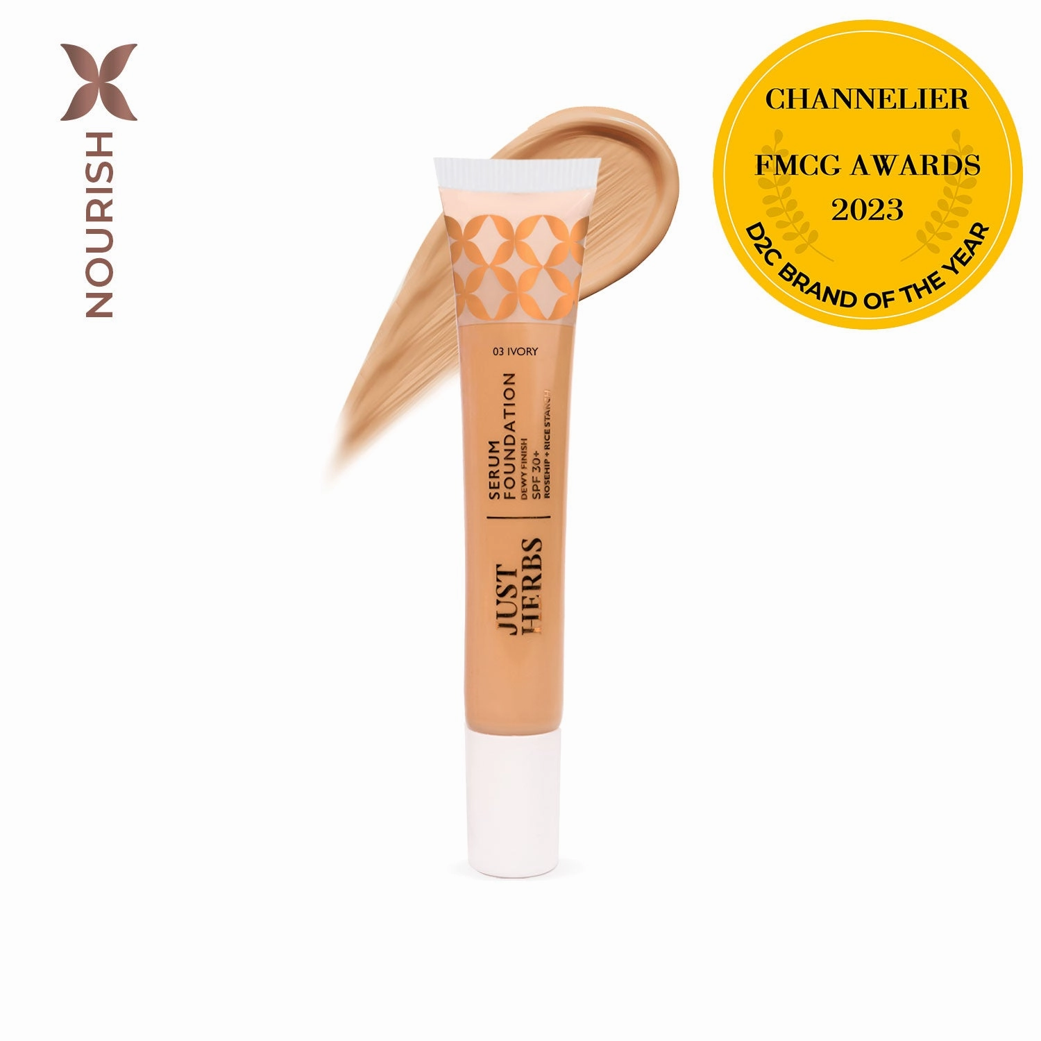 Serum Foundation Dewy Finish SPF30  (Bottle) 03 - Ivory 20gm TUBE