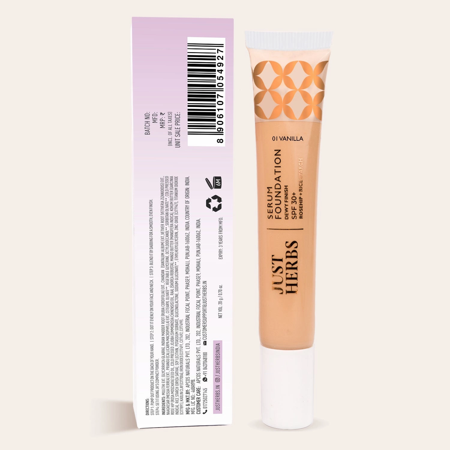 Serum Foundation Dewy Finish SPF30 (Bottle)-Vanilla 30ml
