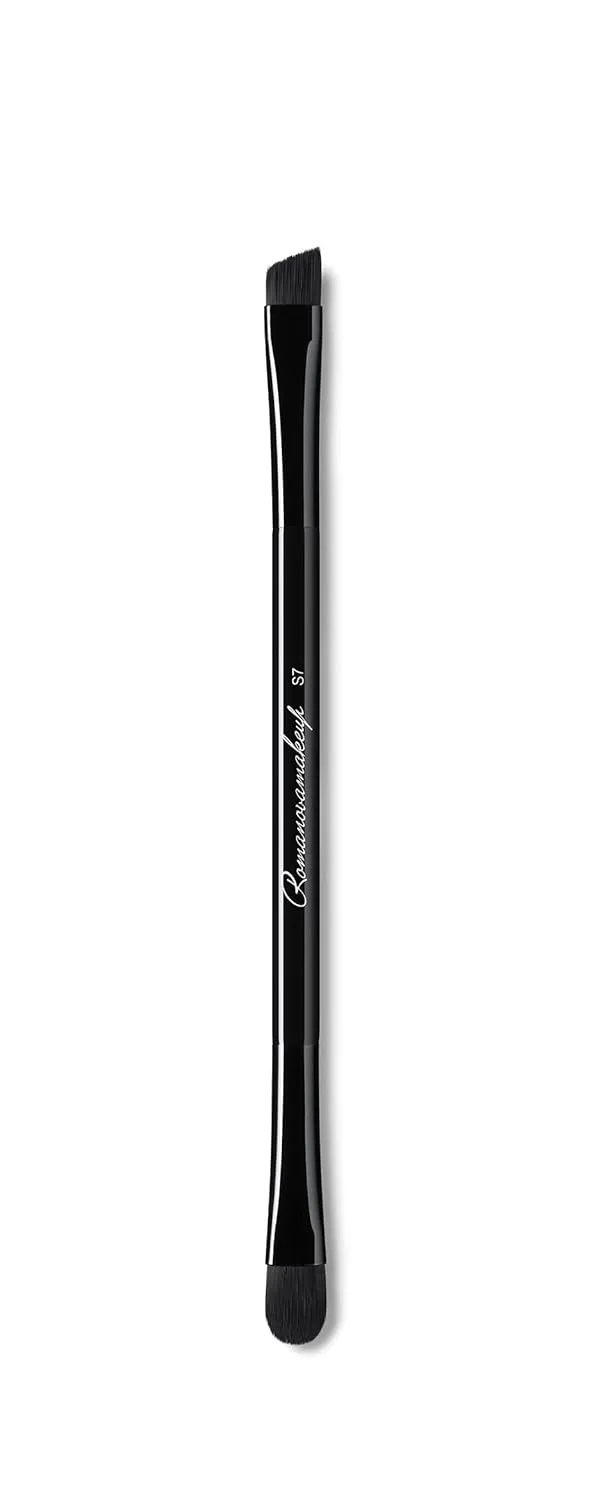 Sexy Perfect Liner Face Brush. Durable and Dense Soft Brush for Easy Lines by Romanovamakeup. Blend Lines, Outlines Pout. Create Intense Cat Eye and Defined Brows. No streak, Spot or Shed for Women.
