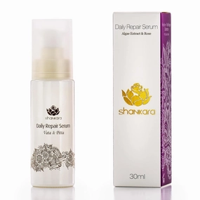 Shankara Daily Repair Serum Rose for Dry Irritated Skin with Rose, Algae and Grapefruit – Perfect hydrating serum for face and skin care serum for Rejuvenating and Smoothing Skin (30ml/1 bottle)