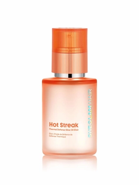 SHEGLAM HAIR Hot Streak Thermal Defense Glow Oil Elixir 3.38 Fl Oz, Hair Care Essential Oil, Rose Scent Hydrating Oil Serum For Deep Nourishment,Hair Oil Heat Protection