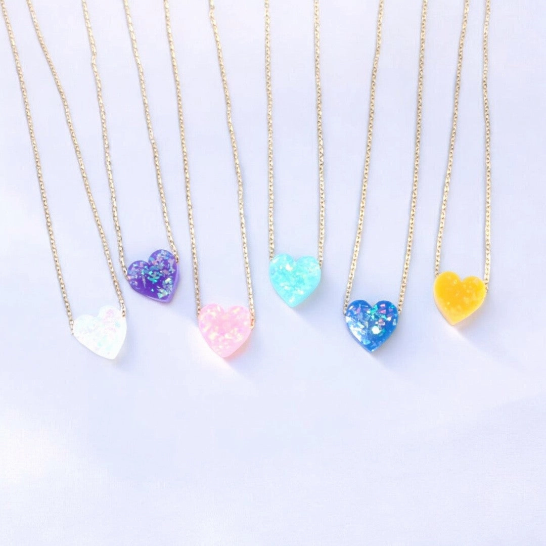 Shimmery Heart Necklace