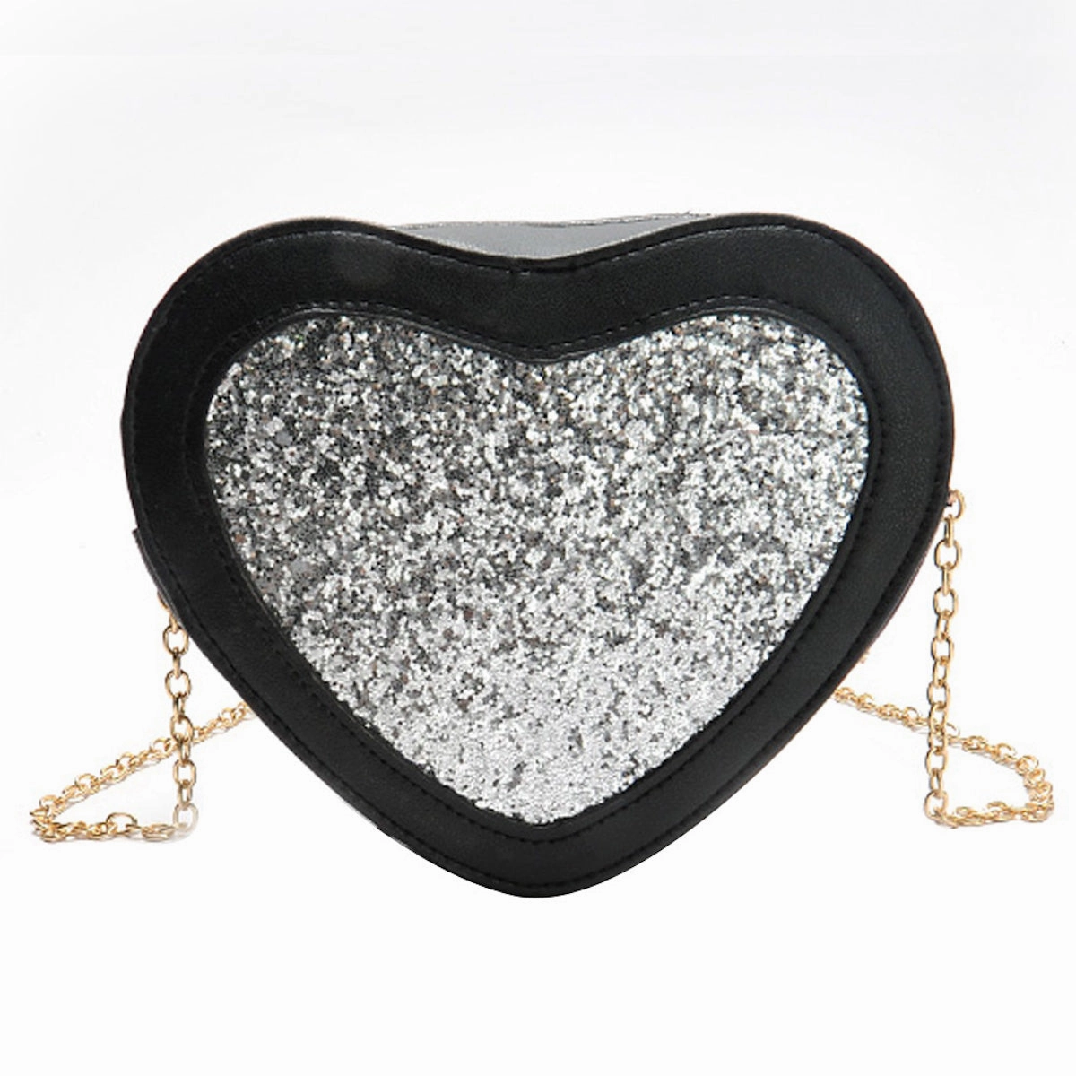 Shimmery Heart Sling Bag