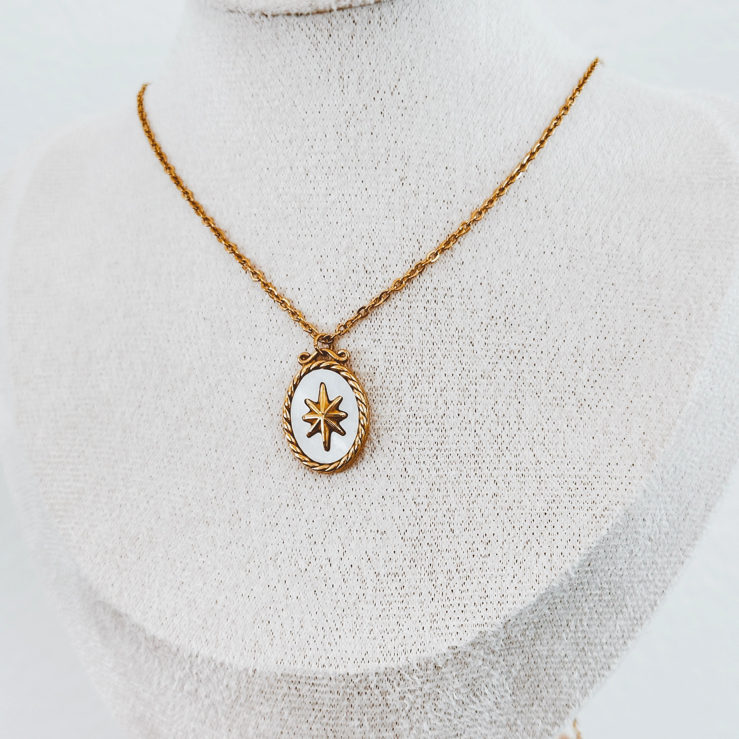 Shimmery North Star Necklace