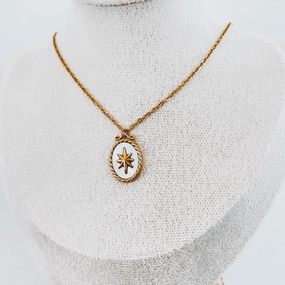 Shimmery North Star Necklace